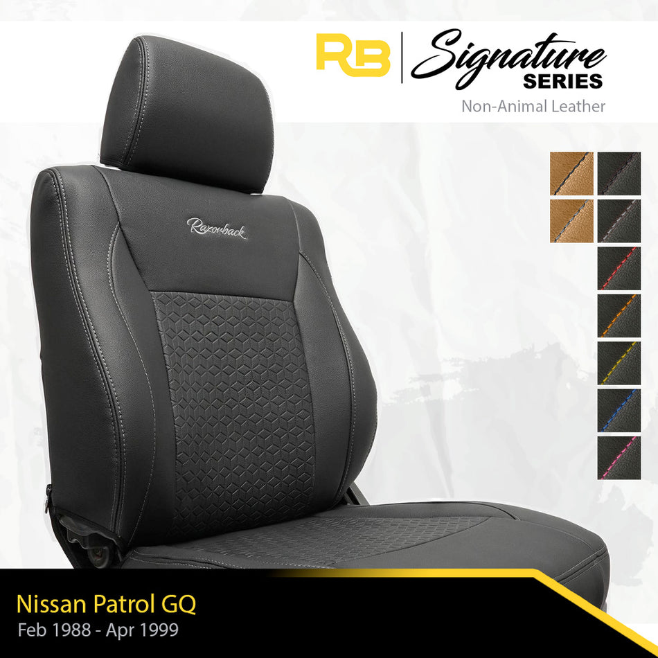 SIGNATURE SERIES Front Row Seat Covers - Nissan Patrol GQ (Made To Order)