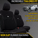 Nissan Patrol GQ Neoprene 2x Front Seat Covers (Made to Order)-Razorback 4x4