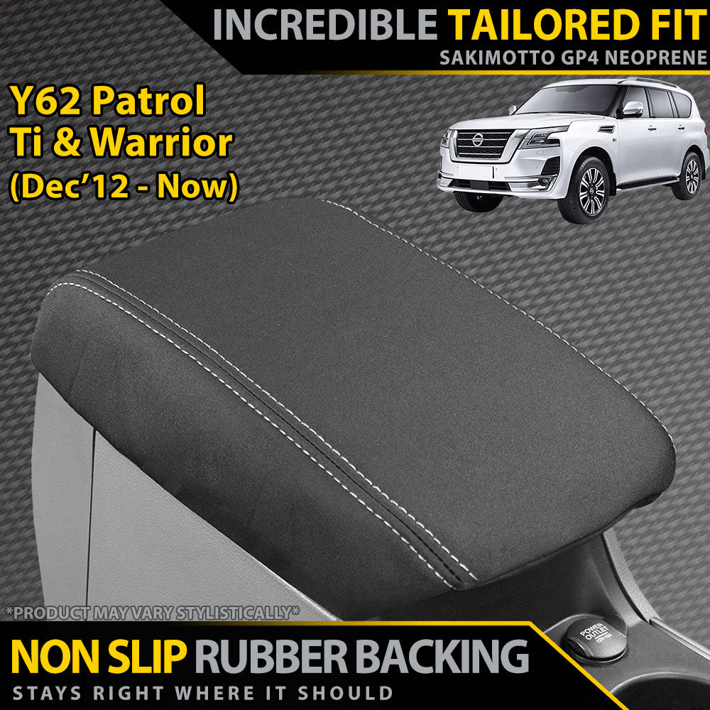 Nissan Y62 Patrol Ti & Warrior GP4 Neoprene Console Lid Cover (In Stock)
