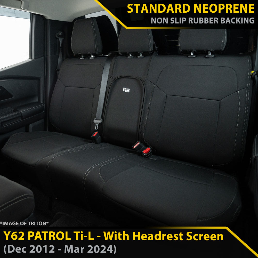 Nissan Patrol Y62 Ti-L GP4 Neoprene 2nd Row Seat Covers (In Stock)