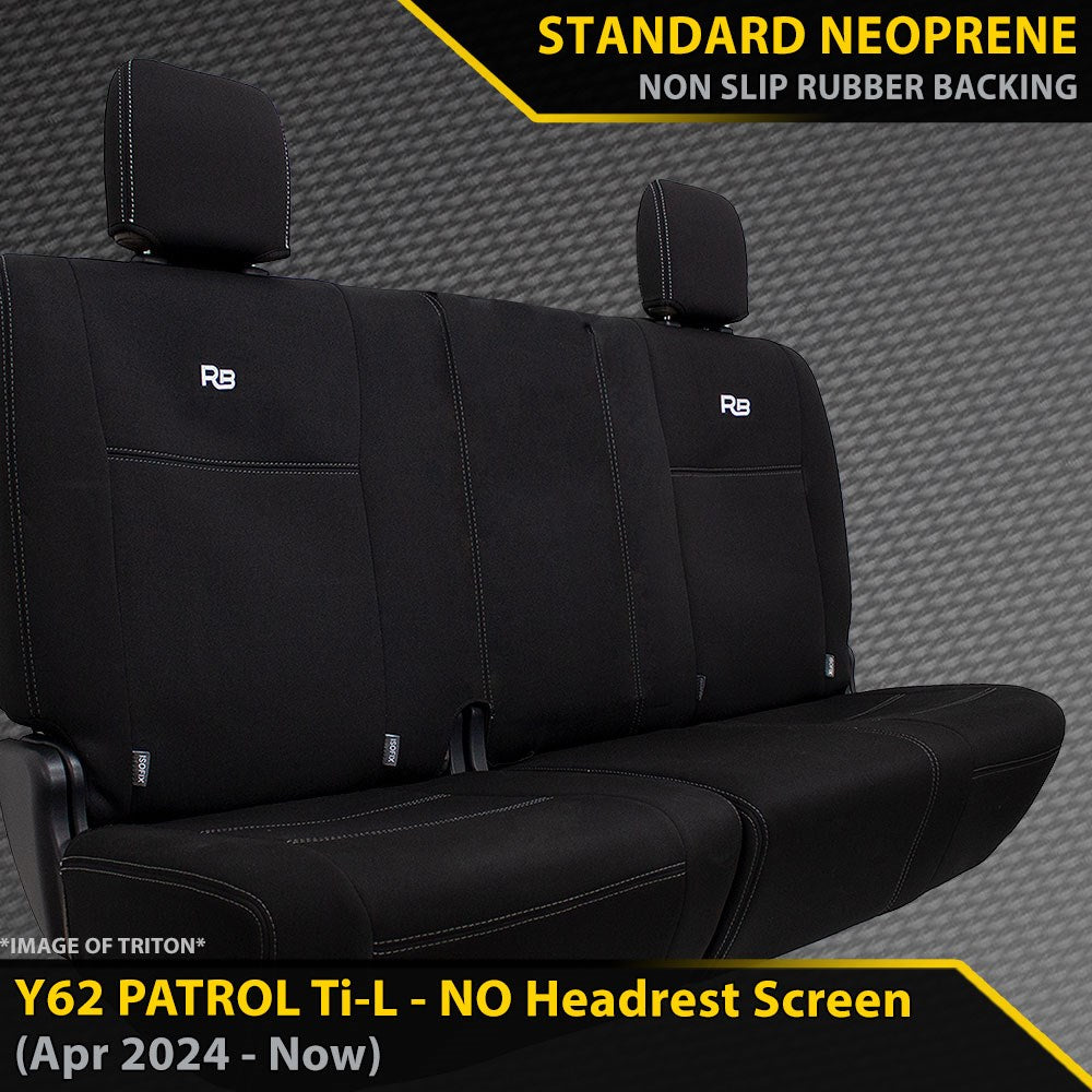 Nissan Patrol Y62 Ti-L (MY24+) GP4 Neoprene 3rd Row Seat Covers (Made to Order)