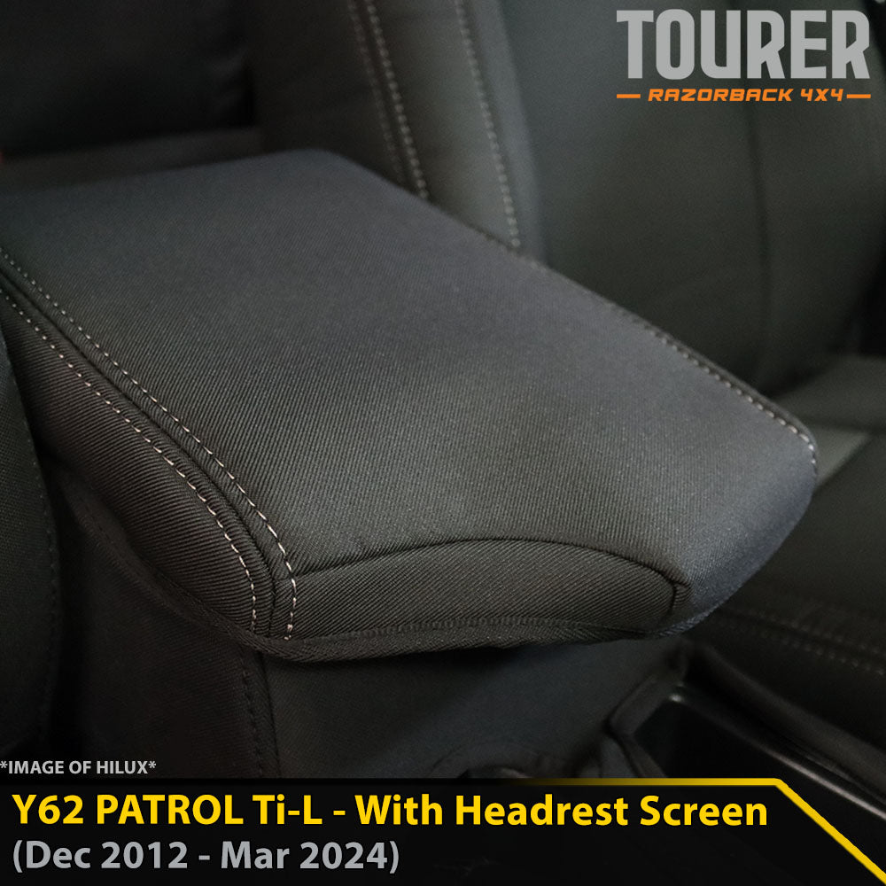 Nissan Patrol Y62 Ti-L GP9 Tourer Console Lid Cover (Made to Order)-Razorback 4x4