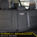 Nissan Patrol Y62 Ti-L GP9 Tourer Rear Row Seat Covers (Made to Order)-Razorback 4x4