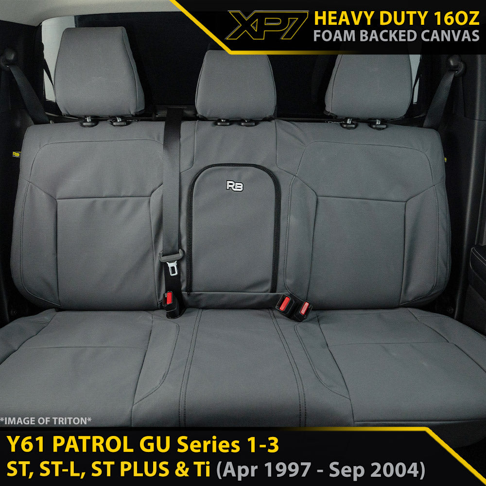 Nissan Patrol GU Wagon Series 1-3 ST, ST-L, ST Plus & Ti XP7 Heavy Duty Canvas 2nd Rows Seat Covers (Made to Order)