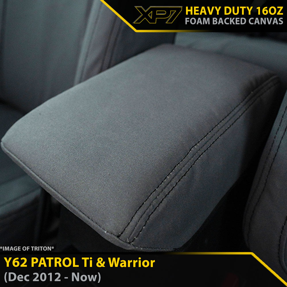 Nissan Y62 Patrol Ti & Warrior XP7 Heavy Duty Canvas Console Lid (In Stock)