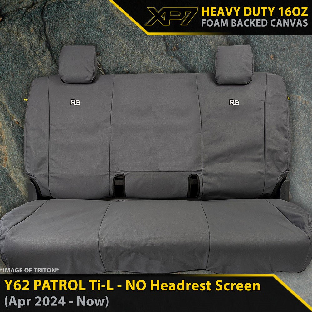 Nissan Patrol Y62 Ti-L (MY24+) XP7 Heavy Duty Canvas 3rd Row Seat Covers (Made to Order)