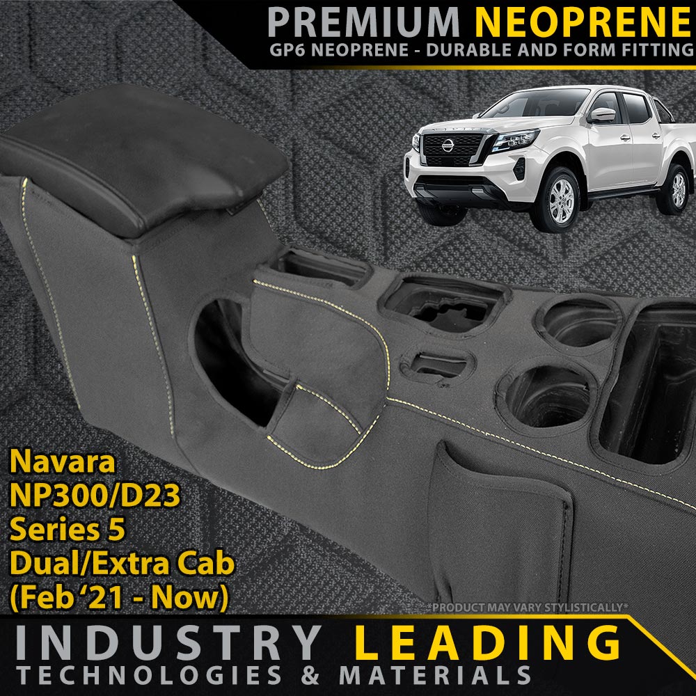 Navara NP300/D23 Series 5 Premium Neoprene Console Organiser (Made to Order)
