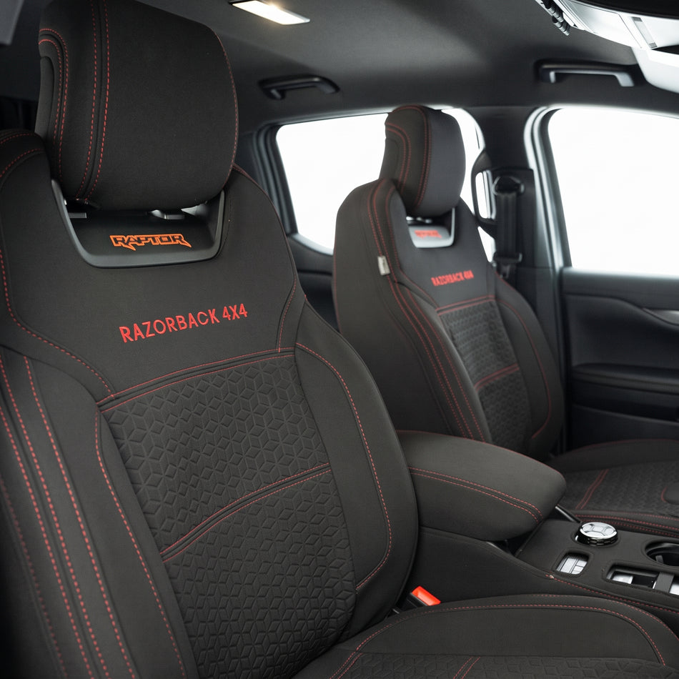 Ford Next-Gen Ranger Raptor - GP6 Premium Neoprene 2x Front Row Seat Covers (Available)