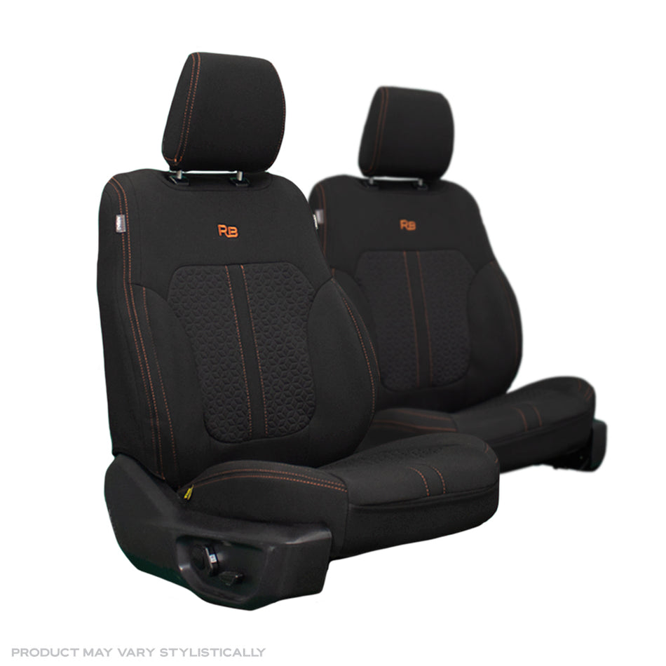 Ford Next-Gen Ranger T6.2 - Wildtrak, Wildtrak X, Platinum & Stormtrak - GP6 Premium Neoprene 2x Front Seat Covers (Available)