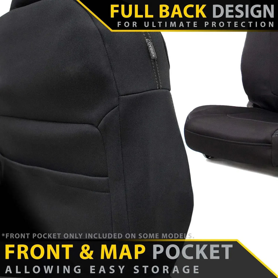 Chevrolet Silverado 1500 - LT, LTZ, & Trailboss - GP4 Neoprene 2x Front Row Seat Covers (Made To Order)