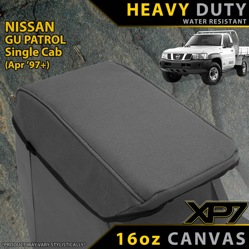 Nissan GU Patrol Single Cab Heavy Duty XP7 Canvas Console Lid (Made to Order)