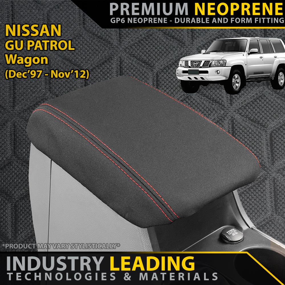 Nissan GU Patrol Wagon Premium Neoprene Console Lid (Available)