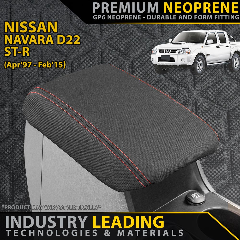 Nissan Navara D22 ST-R Premium Neoprene Console Lid (Made to Order)-Razorback 4x4