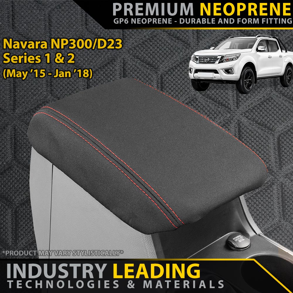 Nissan Navara NP300 Series 1 & 2 Premium Neoprene Console Lid (Made to Order)-Razorback 4x4