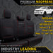 Nissan Navara NP300 Series 1 & 2 Premium Neoprene Rear Row Seat Covers (Made to Order)-Razorback 4x4
