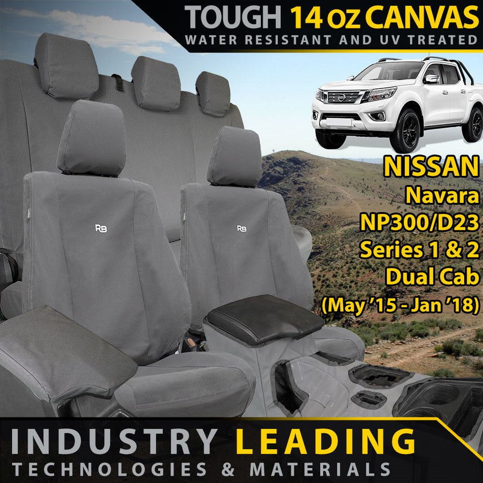 Nissan Navara NP300 Series 1 & 2 XP6 Tough Canvas Bundle (Made to Order)-Razorback 4x4