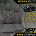 Nissan Navara NP300 Series 3 & 4 Heavy Duty XP7 Canvas 2x Front Seat Covers (Available)-Razorback 4x4
