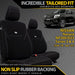 Nissan Navara NP300 Series 3 & 4 Neoprene 2x Front Seat Covers (Available)-Razorback 4x4