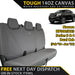 Nissan Navara NP300 Series 3 & 4 XP6 Tough Canvas Rear Row Seat Covers (In Stock)-Razorback 4x4