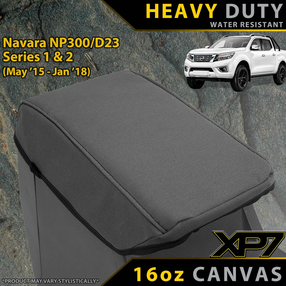 Nissan Navara NP300/D23 Series 1 & 2 XP7 Heavy Duty Canvas Armrest Console Lid (In Stock)-Razorback 4x4