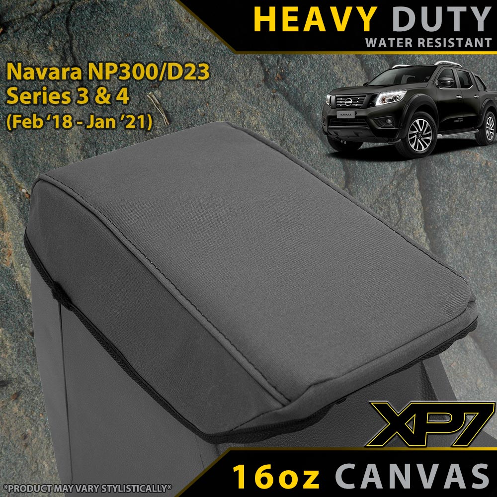 Nissan Navara NP300/D23 Series 3 & 4 Heavy Duty XP7 Canvas Console Lid (Made to Order)