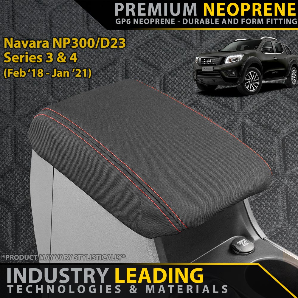 Nissan Navara NP300/D23 Series 3 & 4 Premium Neoprene Console Lid (Made to Order)