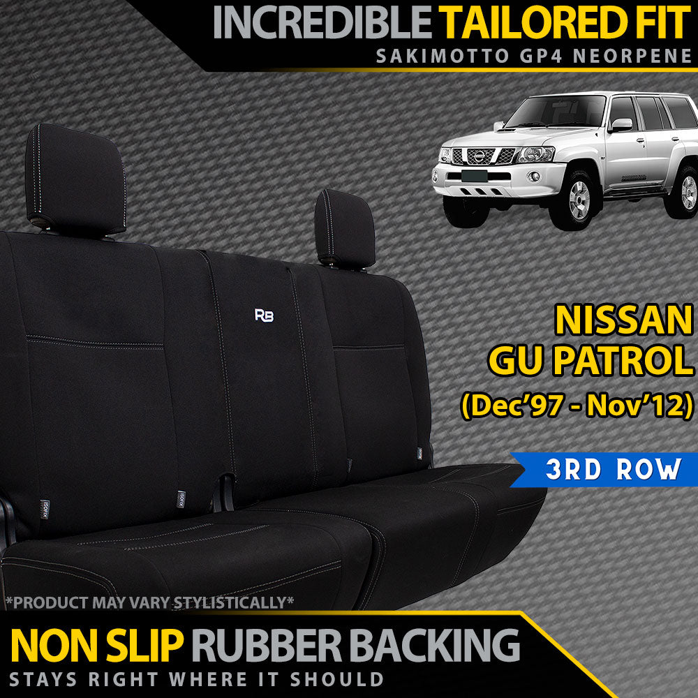 Nissan Patrol GU Wagon Neoprene 3rd Row Seat Covers (In Stock)