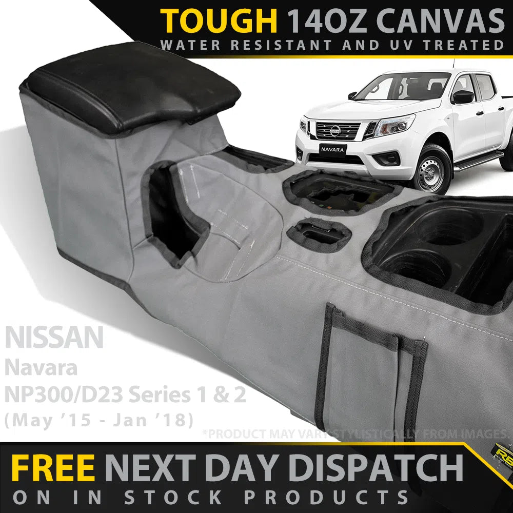 Nissan NP300 Series 1 & 2 XP6 Tough Canvas Centre Console Organiser (In Stock)-Razorback 4x4