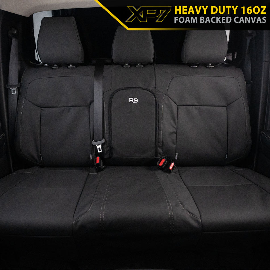 Toyota Hilux 8th Gen - Dual Cab - XP7 Heavy-Duty Canvas Rear Row Seat Covers (In Stock)