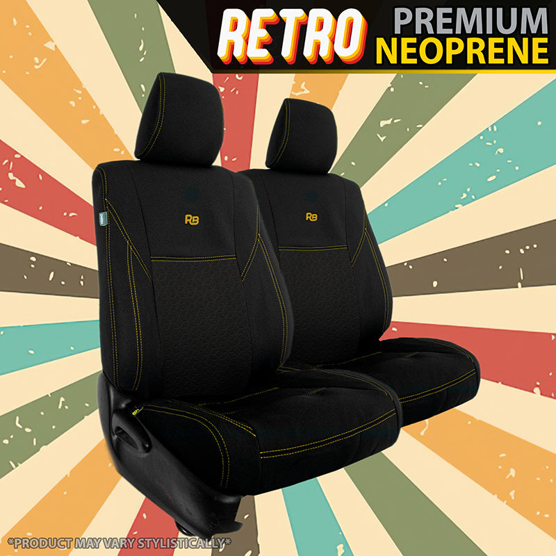 Mitsubishi Triton MR - Retro Premium Neoprene 2x Front Seat Covers (In Stock)