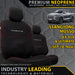 SsangYong Musso Premium Neoprene 2x Front Row Seat Covers (Made to Order)-Razorback 4x4