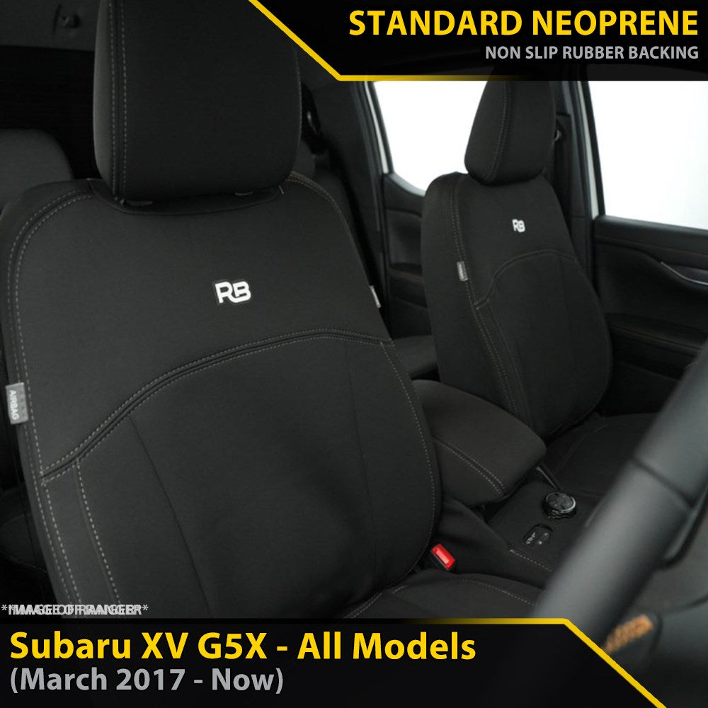 Subaru XV Neoprene 2x Front Row Seat Covers (Made to Order)-Razorback 4x4
