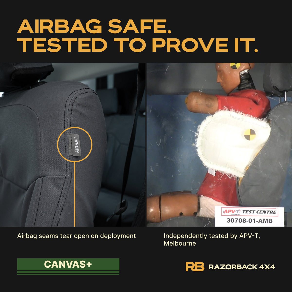 Toyota Landcruiser 100/105 Series - Standard - CANVAS+ Front Seat Covers