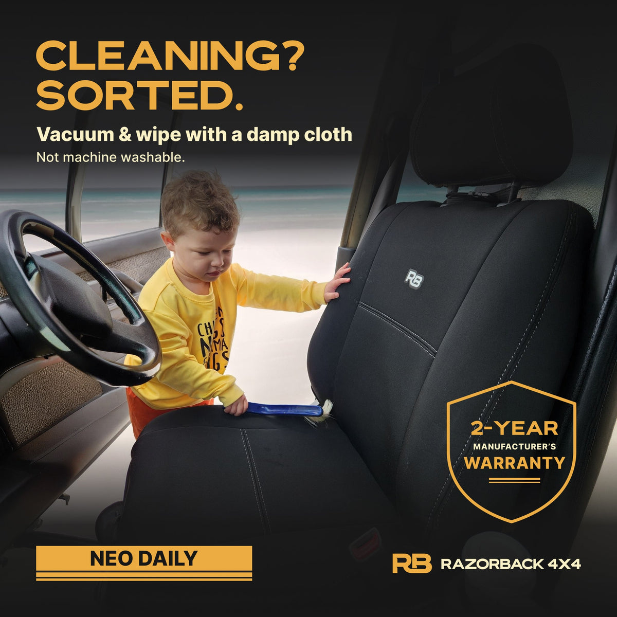 Toyota Landcruiser 79 Series - Single Cab (Oct 2016+) - NEO DAILY Front Seat Covers