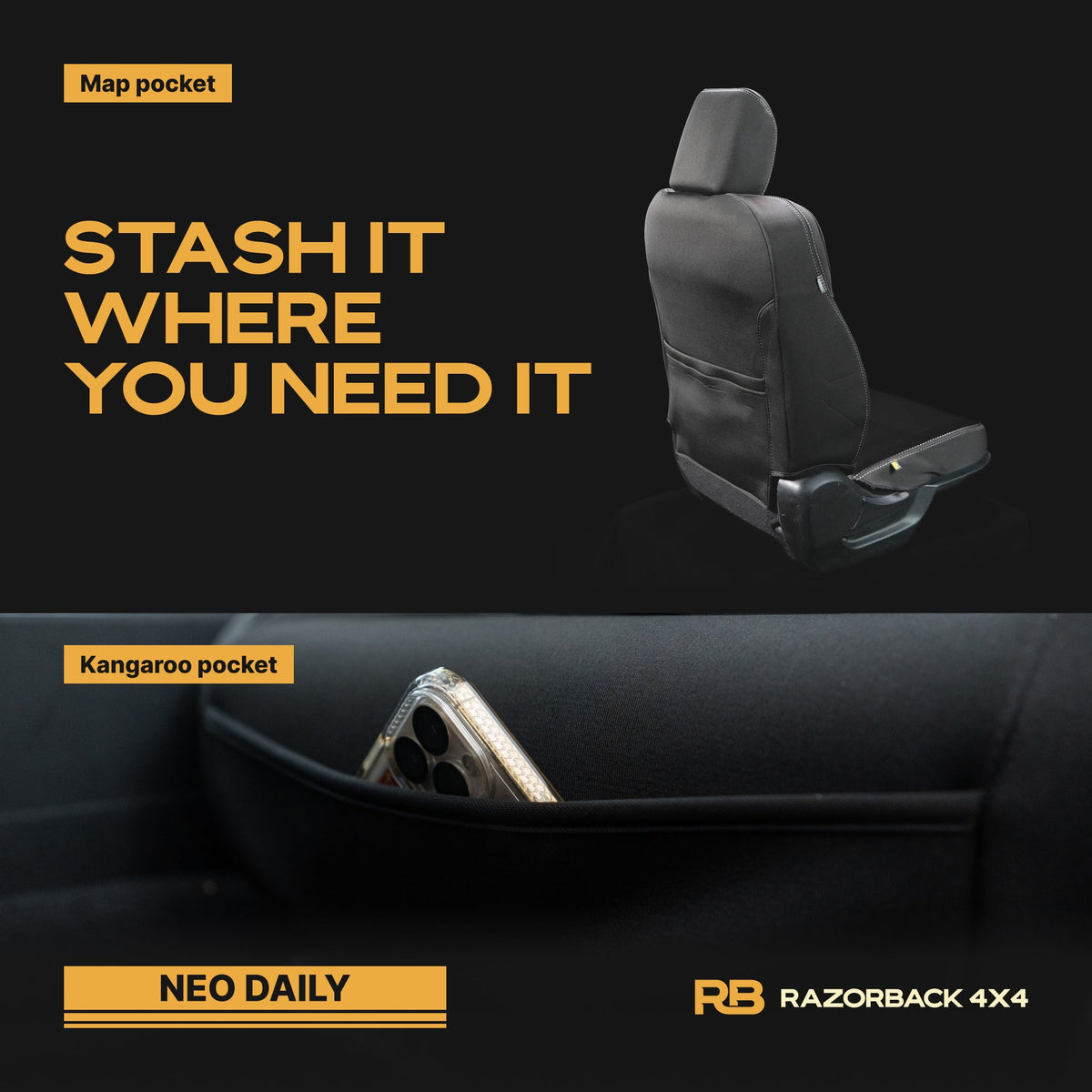 Toyota Landcruiser 79 Series - Single Cab (Oct 2016+) - NEO DAILY Front Seat Covers