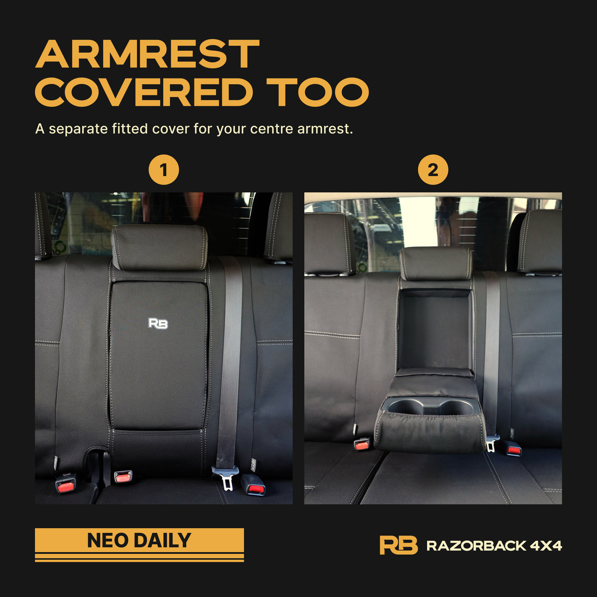 RAM 1500 DT - Laramie, Limited & TRX (MY21+) - NEO DAILY Seat Cover Bundle