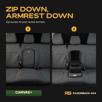 Ford Next-Gen Everest UB - Wildtrak - CANVAS+ 2nd Row Seat Covers