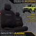 Suzuki Jimny 4th Gen GJ 2-Door Premium Neoprene 2x Front Seat Covers (Made to Order)-Razorback 4x4