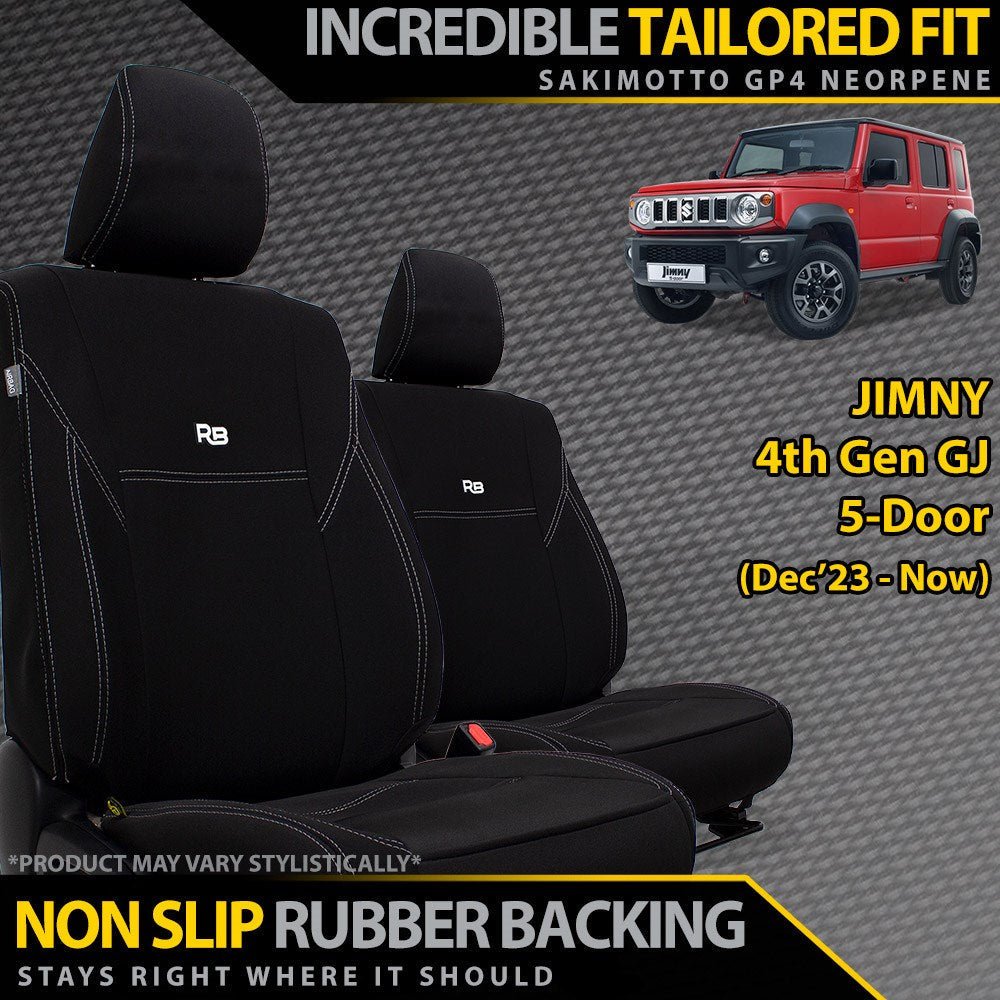 Suzuki Jimny 4th Gen GJ 5-Door XL GP4 Neoprene 2x Front Row Seat Covers (In Stock)