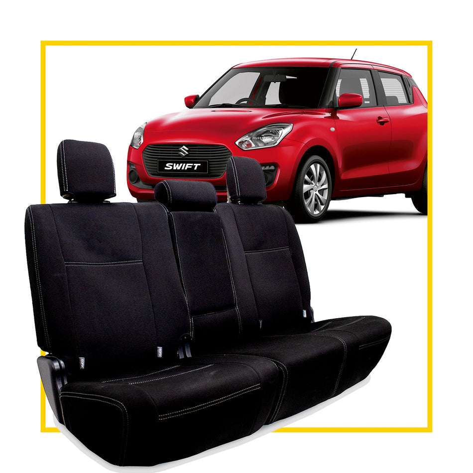 Suzuki Swift 3rd Gen (A2L) Neoprene Rear Row Seat Covers (In Stock)-Razorback 4x4