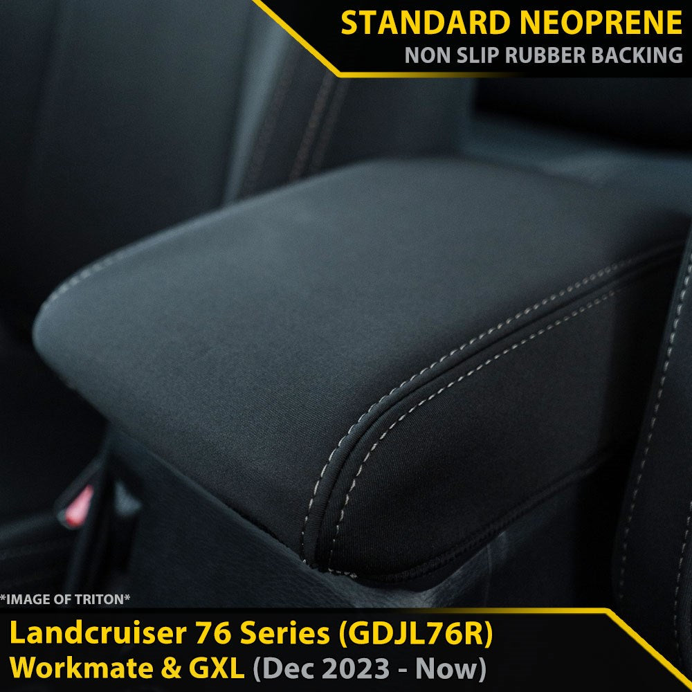 Toyota Landcruiser 76 Series Post Facelift (GDJL76R) - GP4 Neoprene Armrest Console Lid (In Stock)