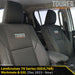 Toyota Landcruiser 76 Series Post-Facelift (GDJL76R) - GP9 Tourer 2x Front Row Seat Covers (Made to Order)-Razorback 4x4