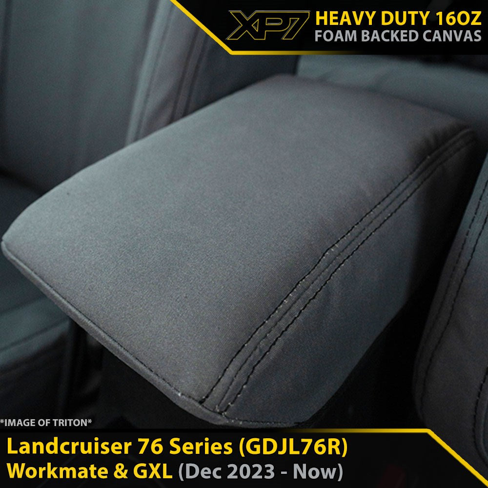 Toyota Landcruiser 76 Series Post Facelift (GDJL76R) - XP7 Heavy Duty Canvas Console Lid (In Stock)