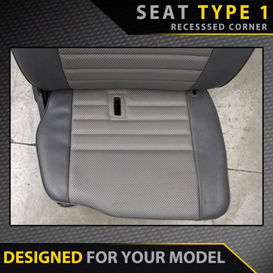 Toyota Landcruiser 79 Series - Single Cab with Bucket & 3/4 Bench Seats - GP4 Neoprene 2x Front Seat Covers (Made to Order)