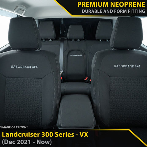 Toyota Landcruiser 300 Series VX GP6 Premium Neoprene Bundle (Made to Order)-Razorback 4x4