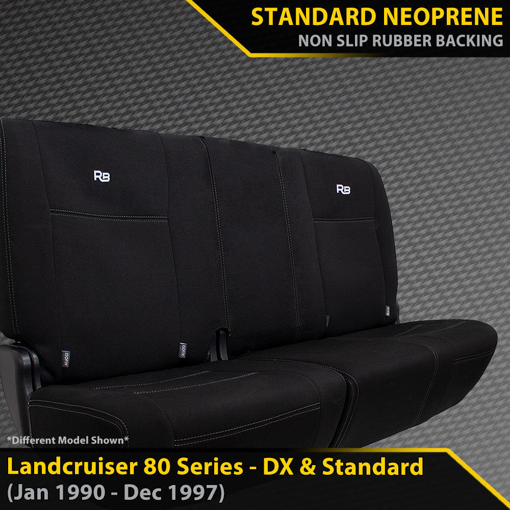 Toyota Landcruiser 80 Series Neoprene 100% Rear Bench (Made to Order)