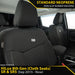 Toyota HiLux 8th Gen (Cloth Seats) SR & SR5 Neoprene 2x Front Seat Covers (Available)-Razorback 4x4