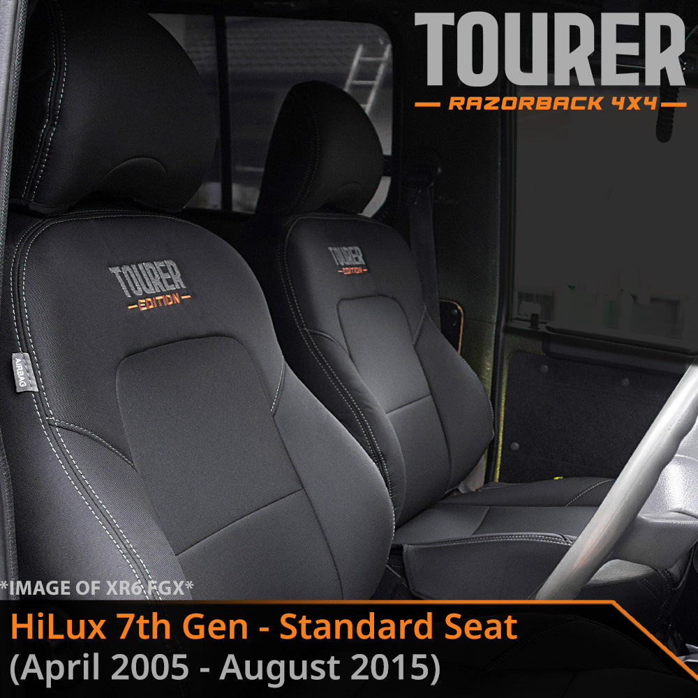 Toyota HiLux 7th Gen (STD SEAT) GP9 Tourer 2x Front Seat Cover (Made to Order)