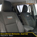 Toyota Hilux 8th Gen Workmate GP9 Tourer 2x Front Row Seat Covers (In Stock)-Razorback 4x4