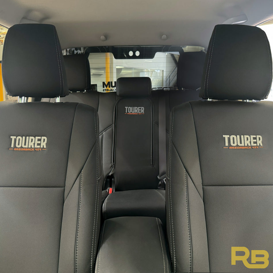 Toyota Hilux 8th Gen 48V V-Active (Leather Seats) - SR5 & Rogue - GP9 Tourer Seat Cover Bundle (Made to Order)